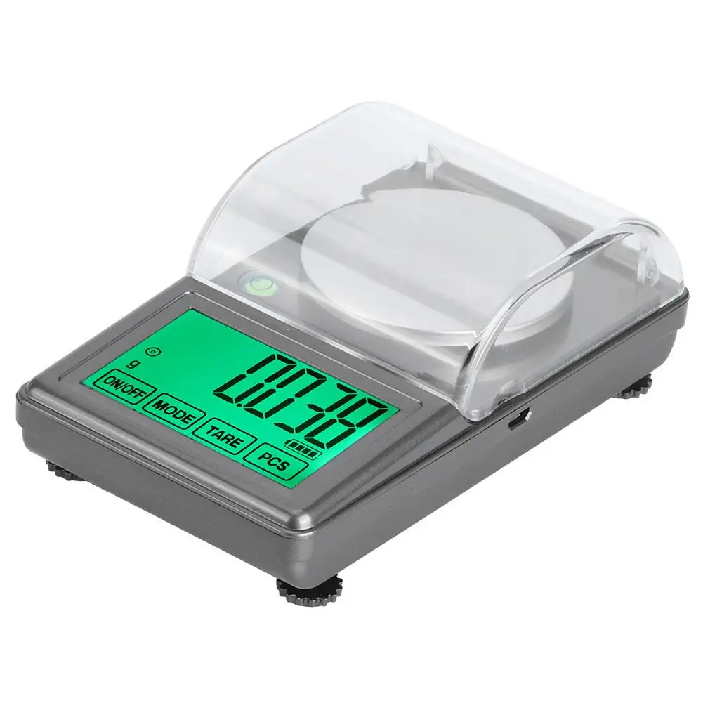 ميزان مجوهرات رقمي صغير عالي الدقة 50 جرام 0.001 جرام ميزان ميليجرام إلكتروني محمول ميزان وزن المختبر #5