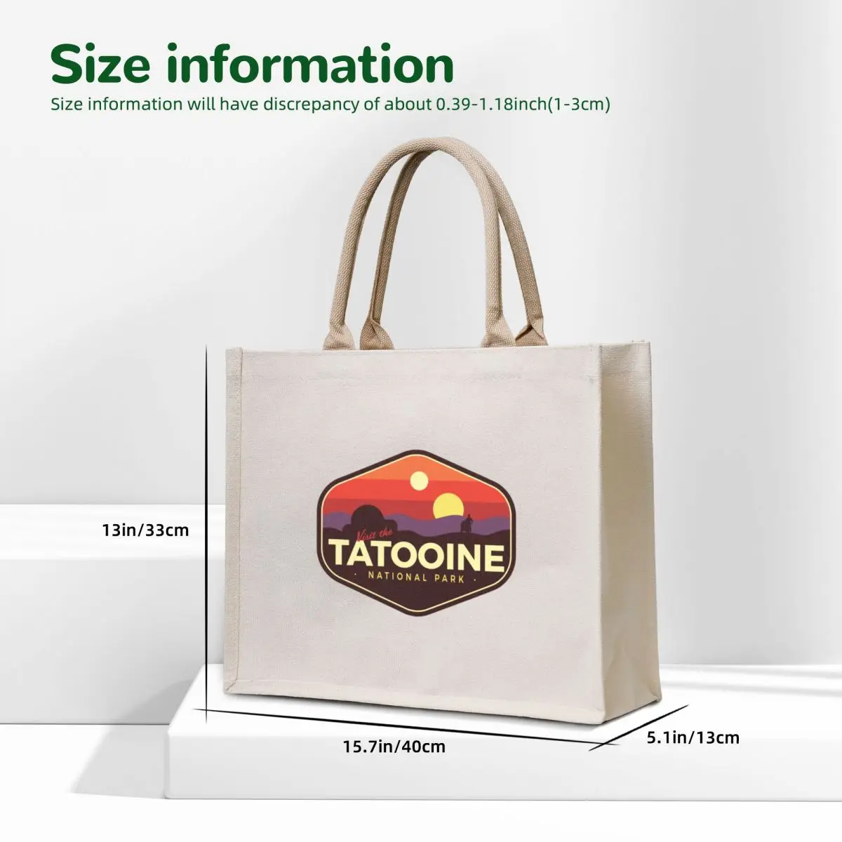 Tatooine National Park Tote Bag shopping cart bags canvas tote bags Fabric bag