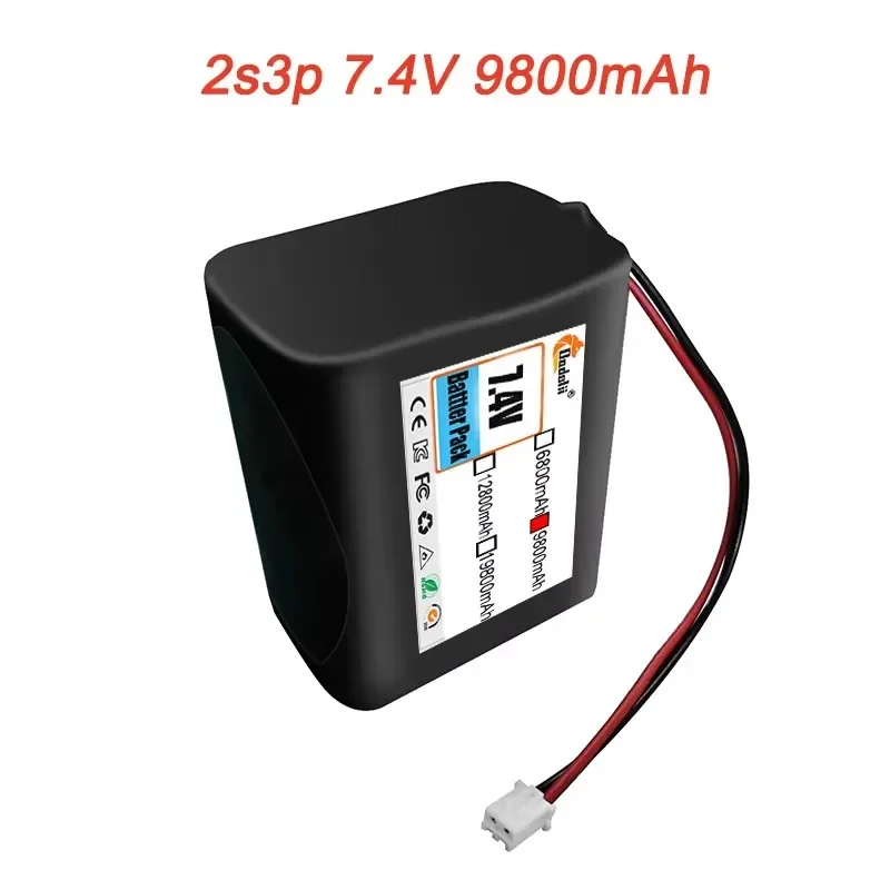 2S2P 7.4V 6800mAh 8.4V High Capacity UAV Rechargeable Li-ion Battery for Various RC Airplane Drone Quadrotor XH2.54-3P