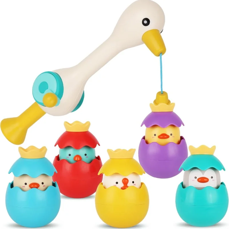 

Creativity Magnetic Fishing Toy Baby Bath Game Fishing Rod with Catch Floating Plastic Eggs Kids Sensory Toys