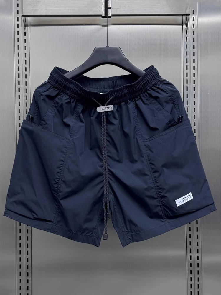 

High-End Functional Sle Workwear orts Ice Silk Thin Large Size Casual Loose Fit Five-Quarter Length Men's Summer Pants