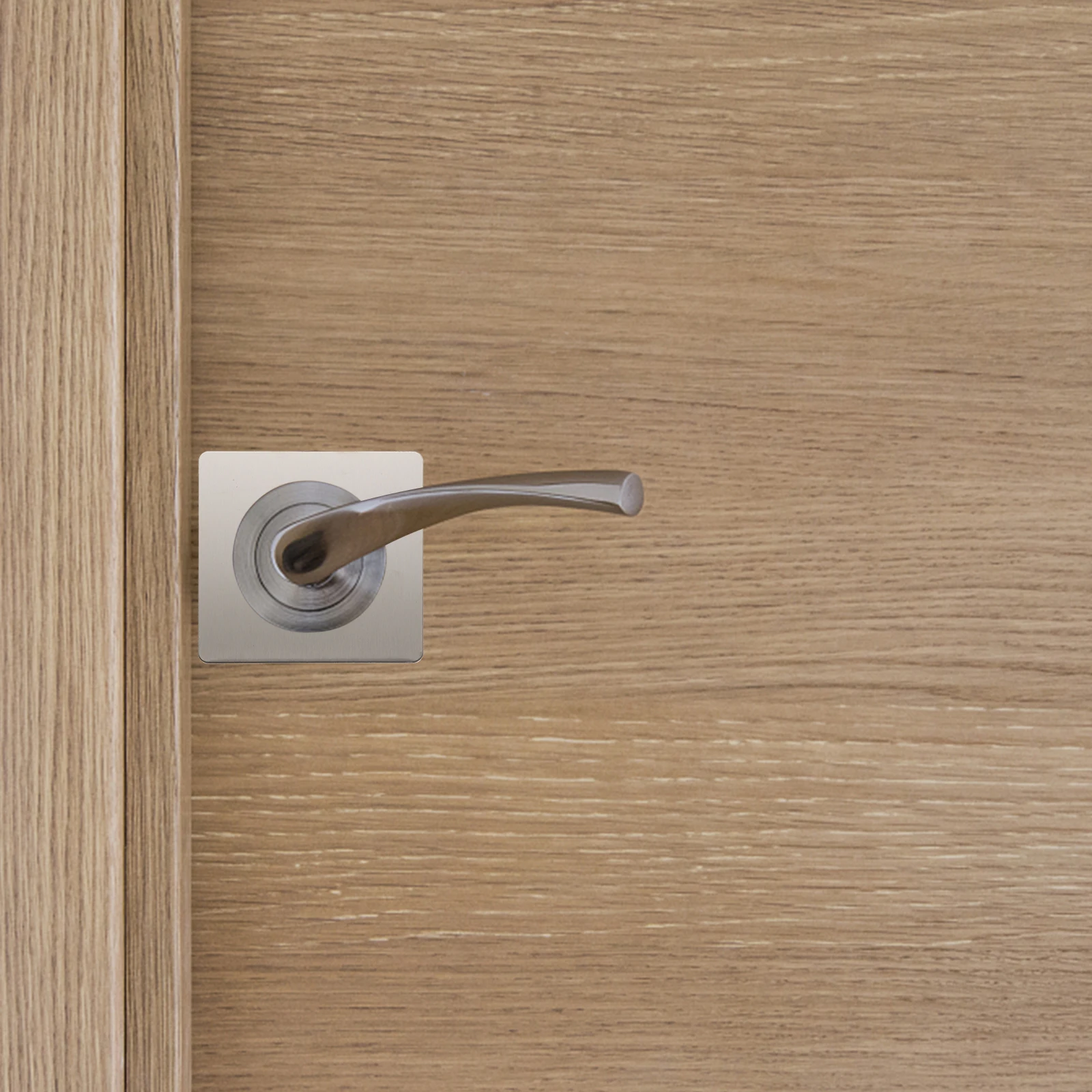 

2pcs Lock Repair Plate Stainless Steel Split Hole Filler For Door Knob Reinforcement Front Door Security Upgrade Kit