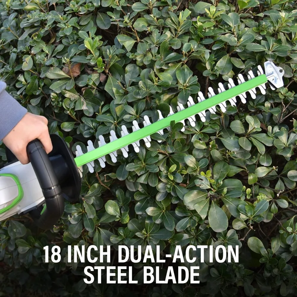 20V Electric Hedge Trimmers with 18 Inch Dual Action Blades and 3/4