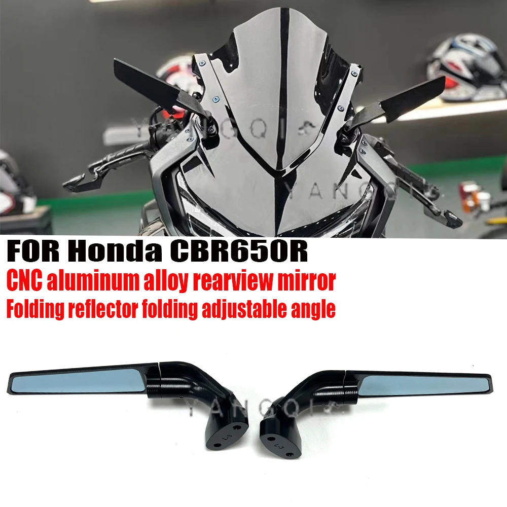 

for Honda CBR650R CBR500R CBR650F modified fixed wing CNC rearview mirror blade reflector