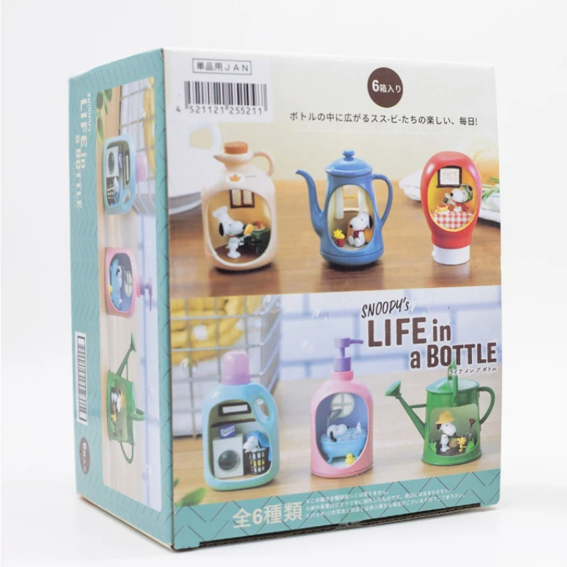 Anime Snoopy'S Life in A Bottle Blind Box Cute Snoopy Anime Figure Miniature Scene Collection Desktop Ornament  Birthday Gift view 3