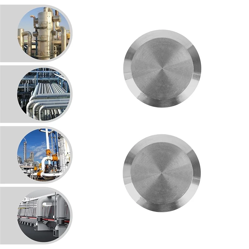 

AT44-зажимные заглушки из нержавеющей стали, 2 шт. торцевая заглушка зажима, 1,5-дюймовая санитарная заглушка из нержавеющей стали 304, для крышки зажима Od 2 дюйма