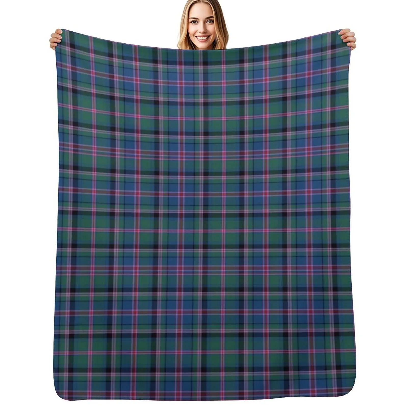 

Clan Cooper Tartan Throw Blanket Durable Warm Blanket for Daily Home Use