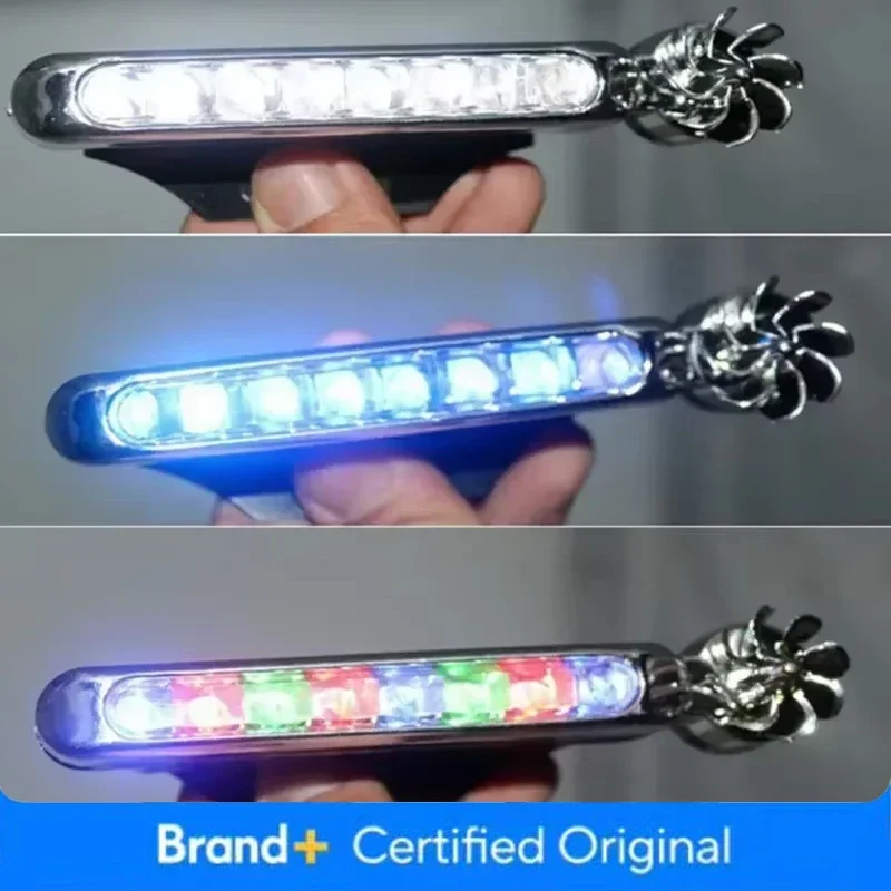 

1/2PCS Wind Powered LED Light Car Day Time Headlight Light Rotation Fan No Need External Power Supply LED Trim Lamp