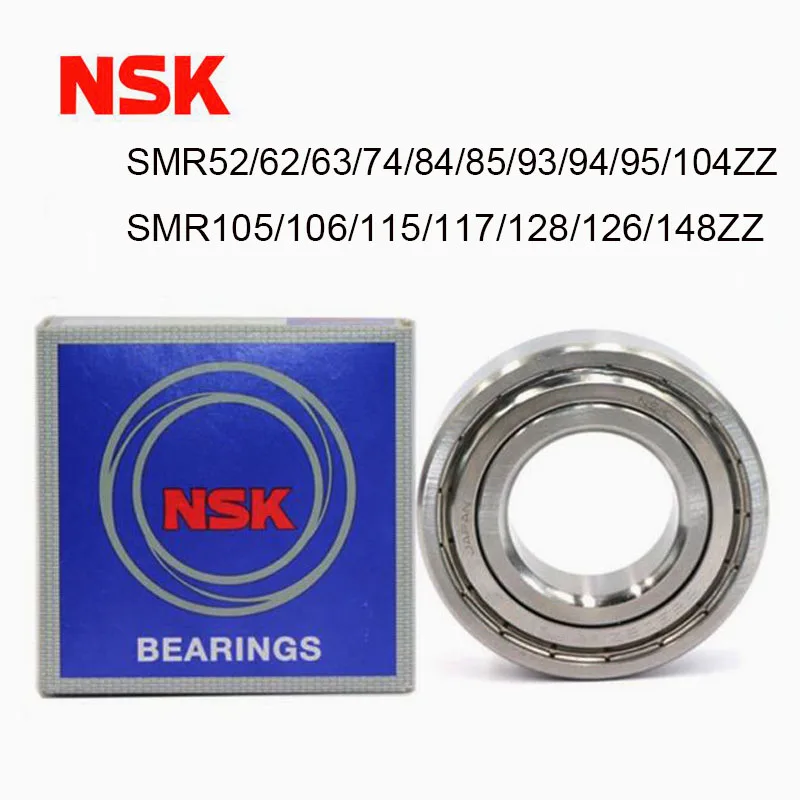 Japan Origin Import NSK 440C Stainless Steel Miniature Bearing SMR52 SMR62 SMR63 SMR74 SMR84 SMR85 SMR93 SMR94 SMR95-SMR148