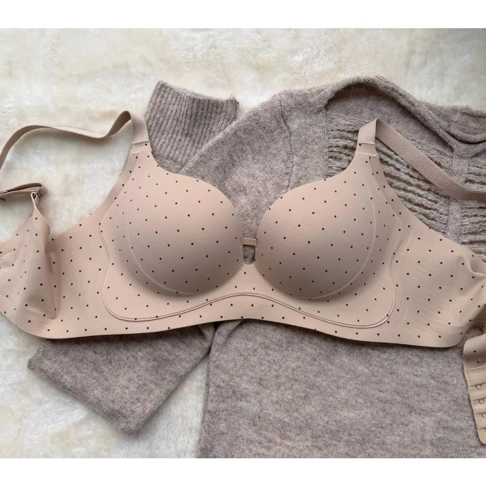 Sexy Deep V Neck Bra For Women Small Breast Push Up No Underwire Soft Fabric Lifting Side Collection Underwear Brassiere 32‑38