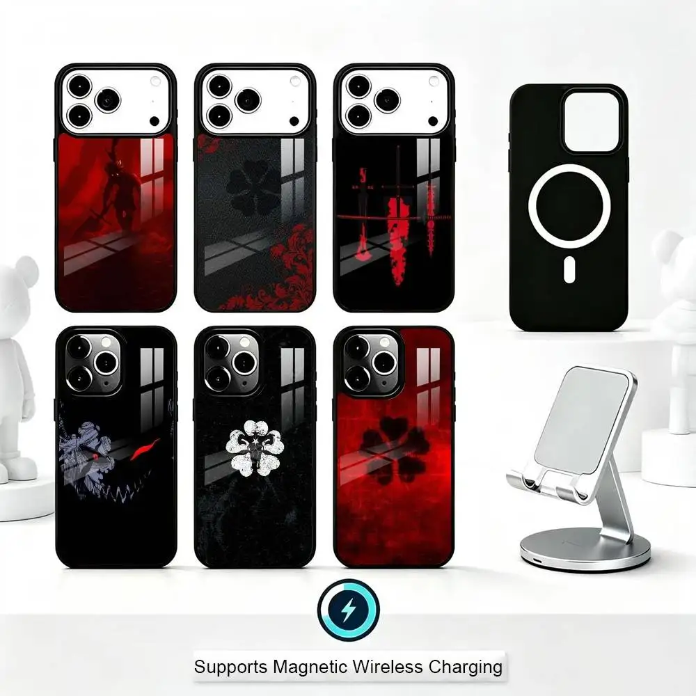 

Popular Anime - Black Clover Phone Case For iPhone17,16,15,14,13,12,11 Plus,Pro Supports Magnetic Wireless Charging