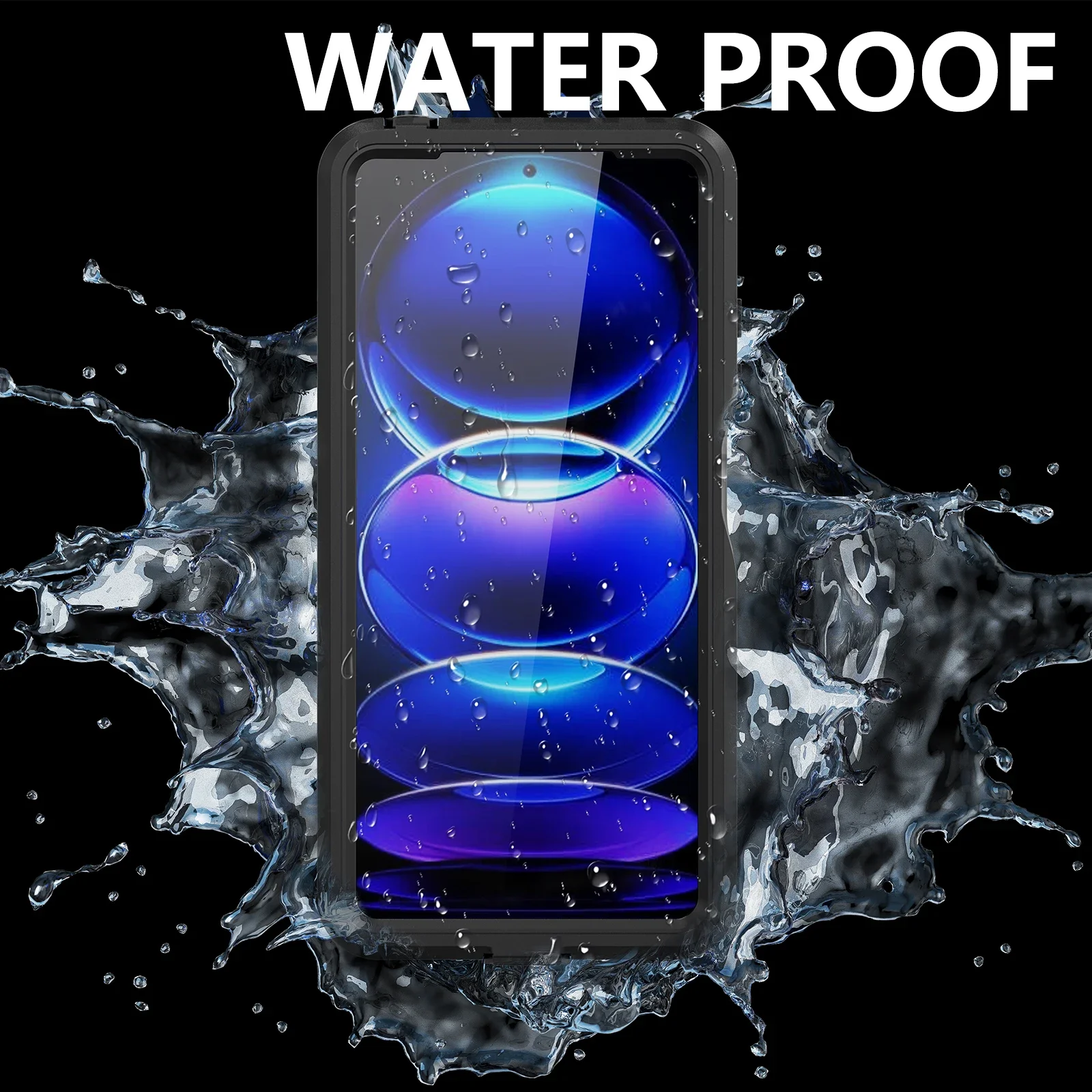 IP68 Shellbox Waterproof Case For Xiaomi Redmi Note 12 Pro 5G Redmi Note 11S 11 Pro Metal Aluminum Swimming Phone Luxury Cover