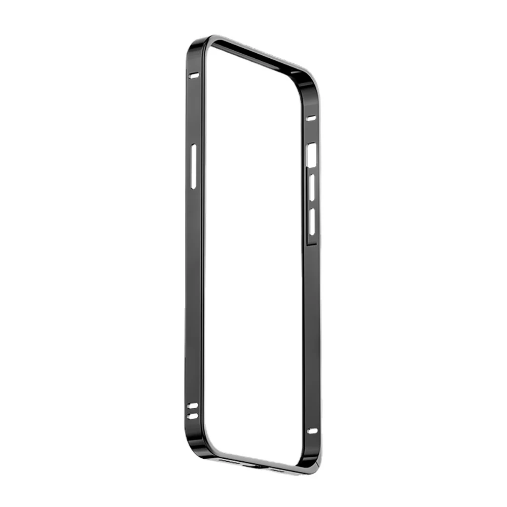Natural Titanium Gray Metal Bumper Case For iPhone 15 Pro Max 14 Plus 13 12 15Pro 14Pro 13Pro 12Pro Aluminum Phone Accessories