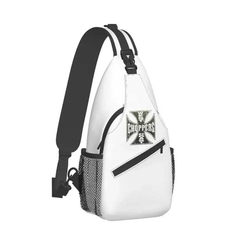 West Coast Chopper Cross Sling Crossbody Backpack Men Custom Chest Shoulder Bag for Travel Hiking Daypack