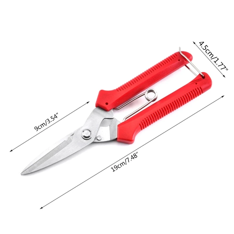 Garden Straight Stainless Steel Pruner Pruning Shears Snips Bonsai Plant Trimming Scissors Straight