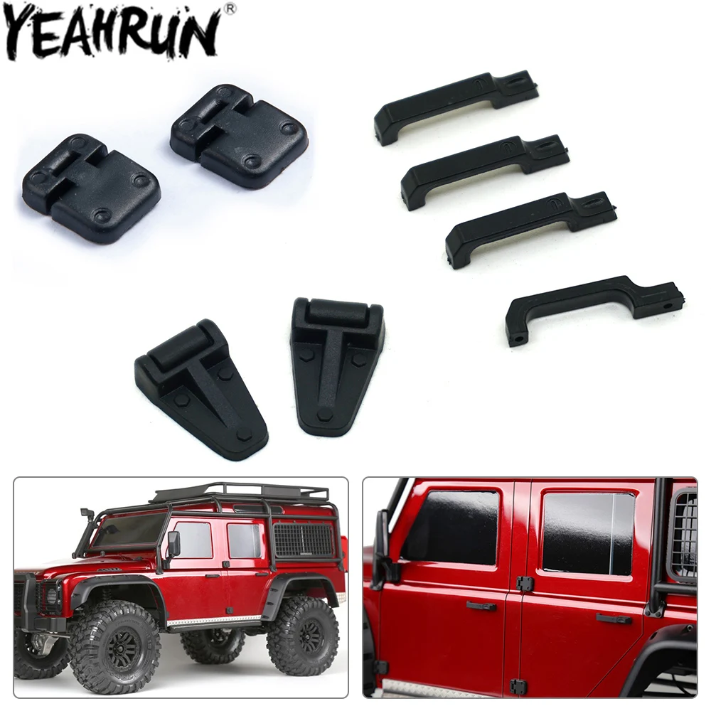 YEAHRUN TRtage porte Foy capot charnière porte charnières ABS plastique pour 1/10 RC inoler voiture TRX-4 Defender D90 pièces de mise à niveau