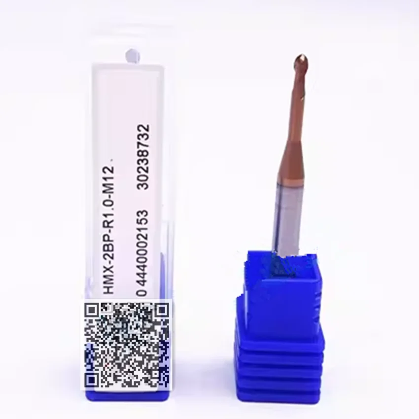 

HMX-2BP-R1.0-M12 ZCC.CT HMX-2BP Two edge straight shank long neck short edge ball end mill 2 Flutes Ball Nose End Mill End Mills