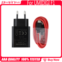 Umidigi Charger 100% Original New Official Quick Charging Adapter + USB Cable Data Line For Umidigi F1 Charger