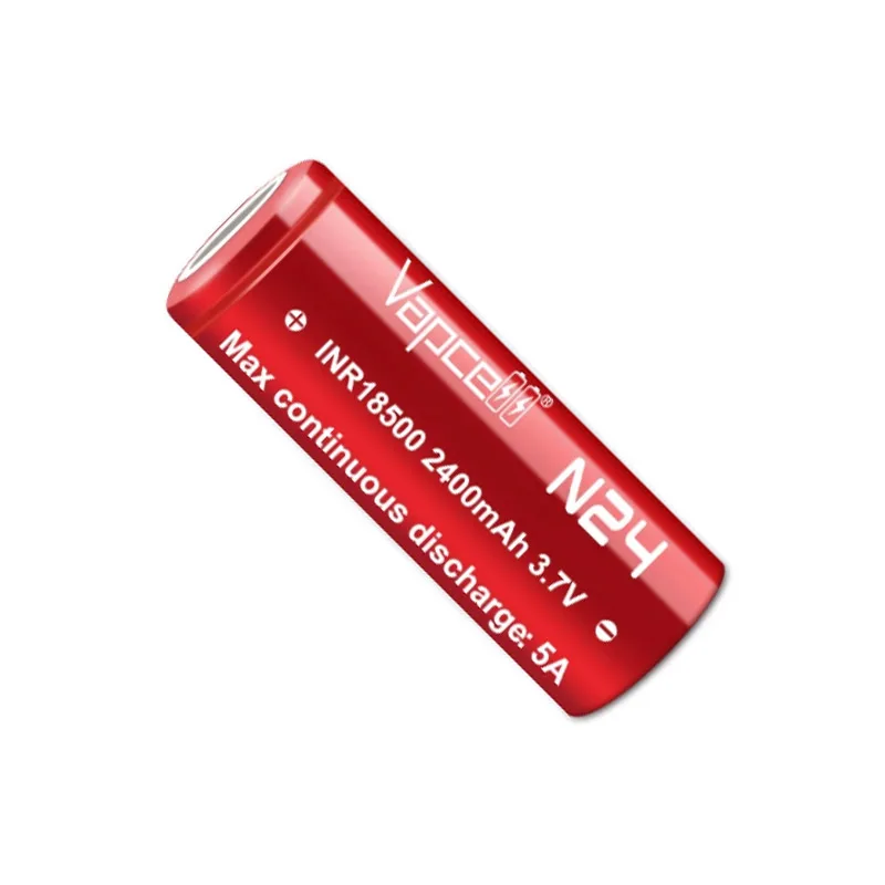 Oryginalna bateria Vapcell N24 INR 18500 2400mAh 5A 3.7V bateria litowo-jonowa akumulatory do latarki zdalnie sterowana zabawka