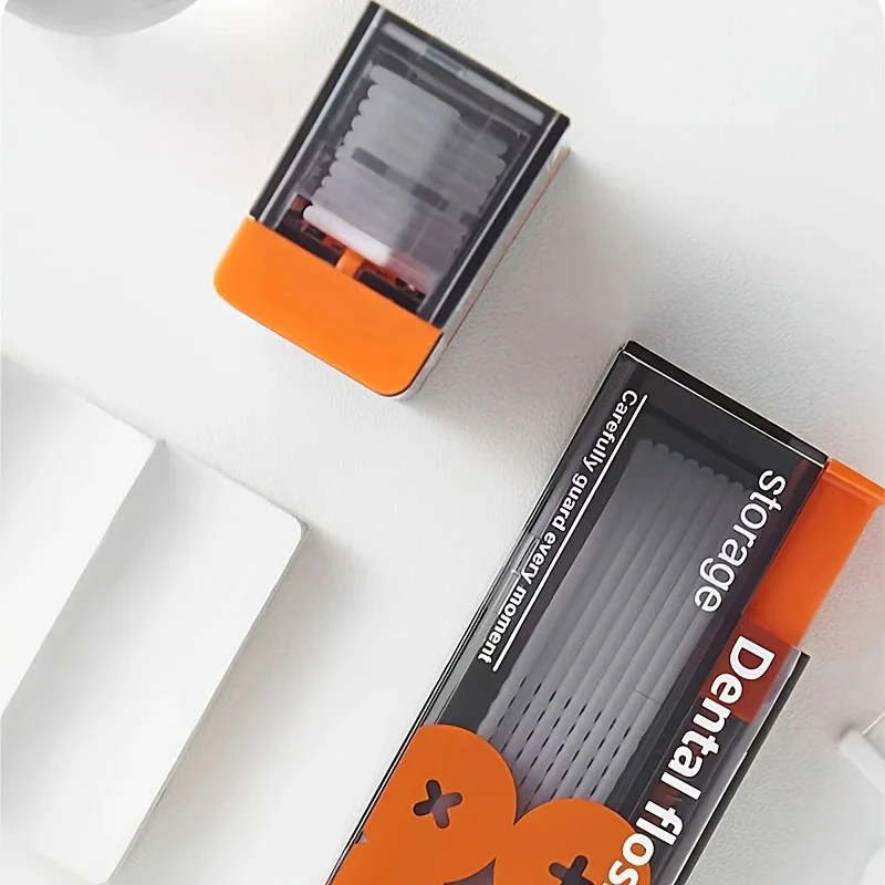 Automatische Pop-Up Tandzijde Opbergdoos Dispenser met 10 Stuks Floss Draagbare Tandenstoker Houder Tandheelkundige Mondhygiëne Zorg Schoon