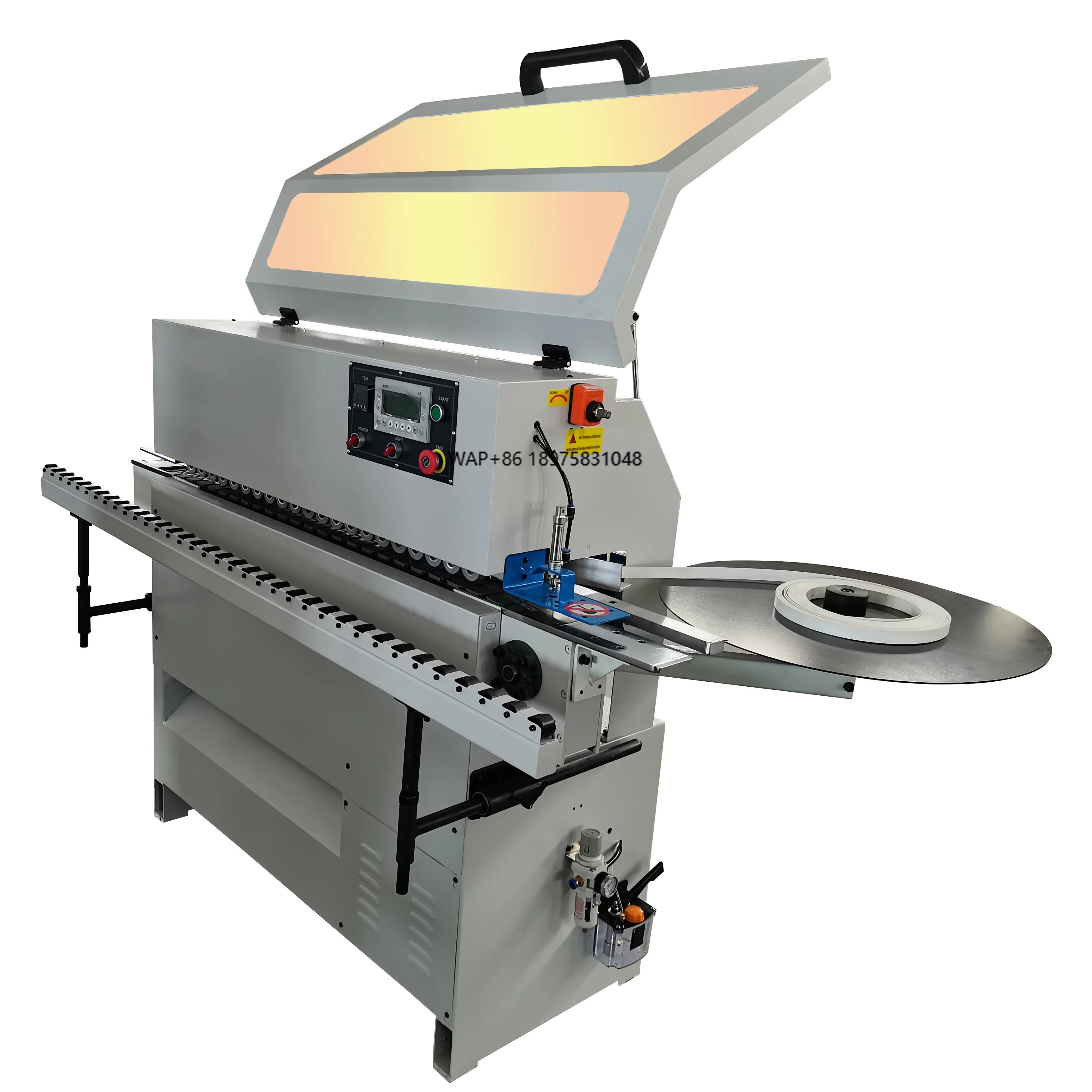 

TT-306 Series Automatic Edge Banding Machine Motor Pump Bearing PLC-for Scraping Corner Trimming Gluing Pre-Milling