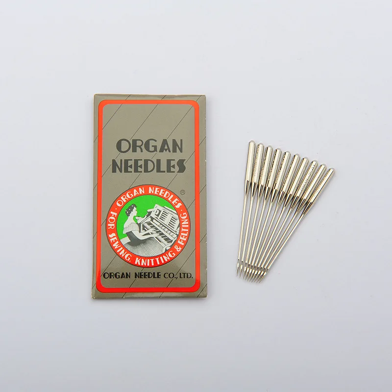 10Pcs HA*1 Sewing Needles Japan ORGAN House Sewing Machine Needles for JUKI DDL-555 SINGER BROTHER