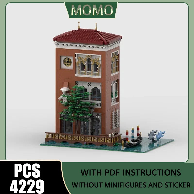 

Street View Moc Building Blocks Art Gallery Model Technology Bricks Famous Scene Christmas DIY Assembly Toy Construstion Gifts