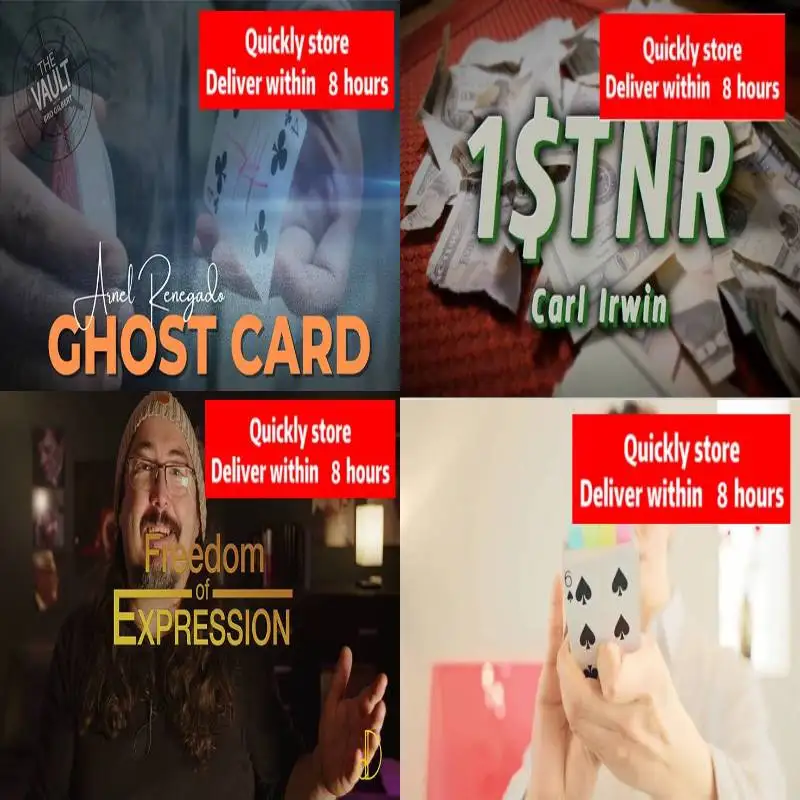 2022 Ghost Card by Arnel Renegado,Freedom Of Expression by Dani Daortiz,1$TNR by Carl Irwin,Flalog by Hugo Choi Magic Tricks