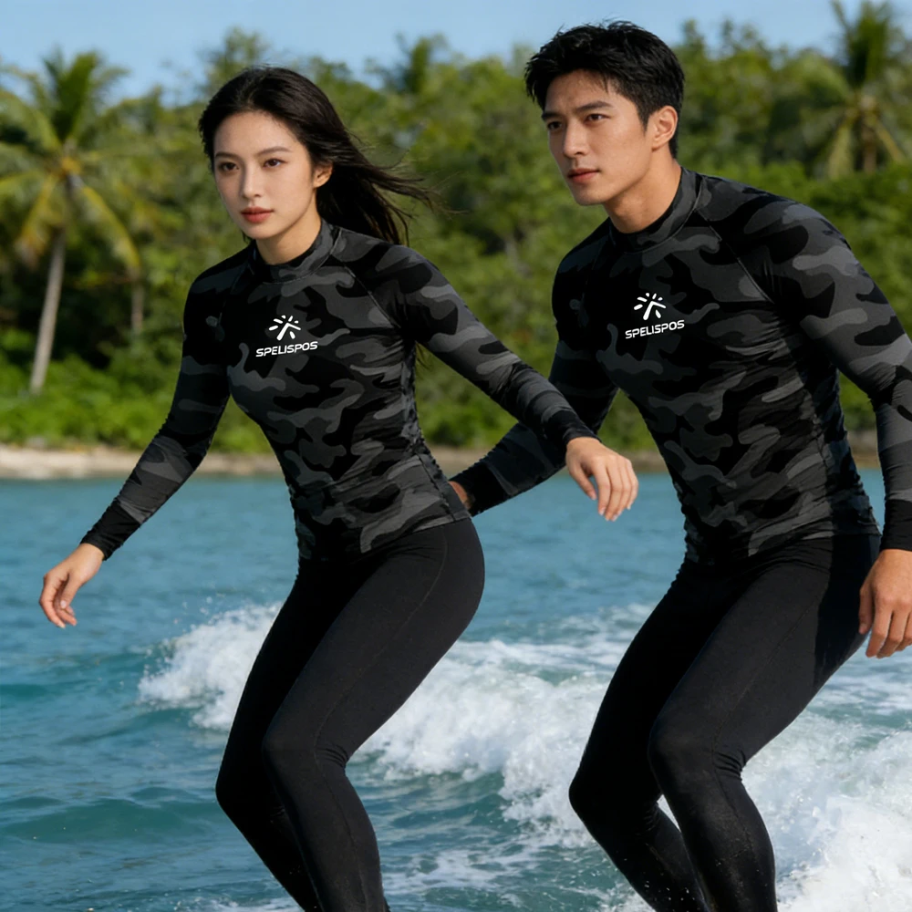 

Long Sleeve Rash Guard Men's and Women's Surfing Clothing High Quality Surf Clothes Swimwear Beachwear Shirt for Water Sport