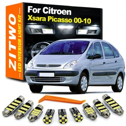 ZITWO 11Pcs LED Bulb Interior Indoor Light Kit For Citroen Xsara Picasso 2000 2001 - 2005 2006 2007 2008 2009 2010 Accessories