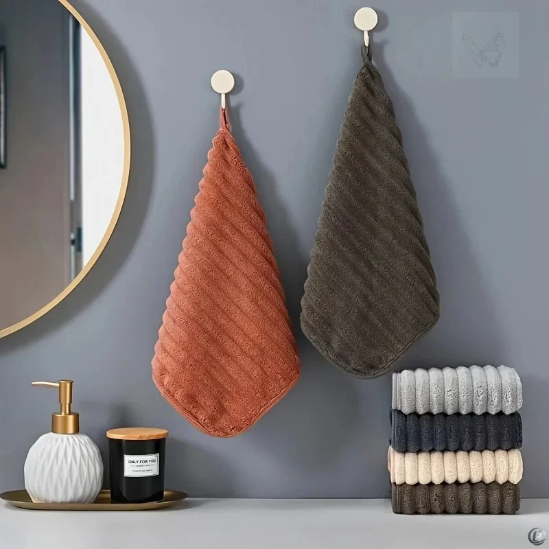 5-teiliges Luxus-Handtuchset - 11,8*11,8 Zoll Schnelltrocknende Waschlappen für Haushalt und tägliche Bedürfnisse – Detail 5
