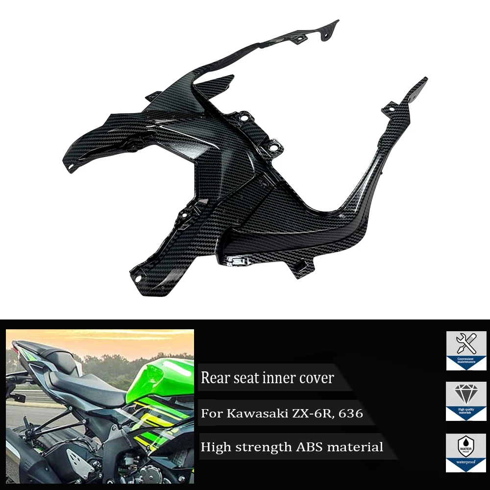 

Suitable for Kawasaki Ninja ZX6R ZX-6R 636 2019 2020 2021 2022 2023, high-quality motorcycle seat cover, rear cover, inner cover