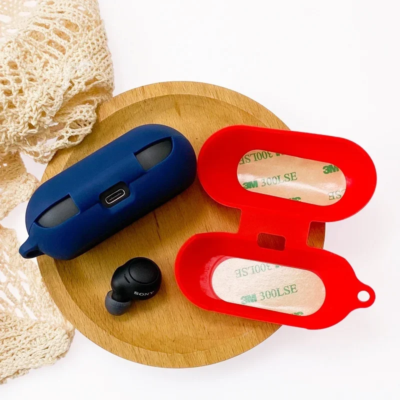 Adecuado para Sony WF-C500, WF-C700N, WF-C510 DIY dibujos animados de silicona Bluetooth auricular carcasa protectora suave con llavero