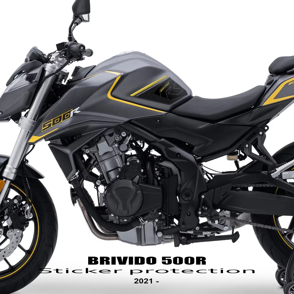 

Аксессуары для мотоциклов VOGE Brivido 500R 500R 2021-2024, 3D полимерная наклейка, защитная наклейка для масляного бака, комплект наклеек