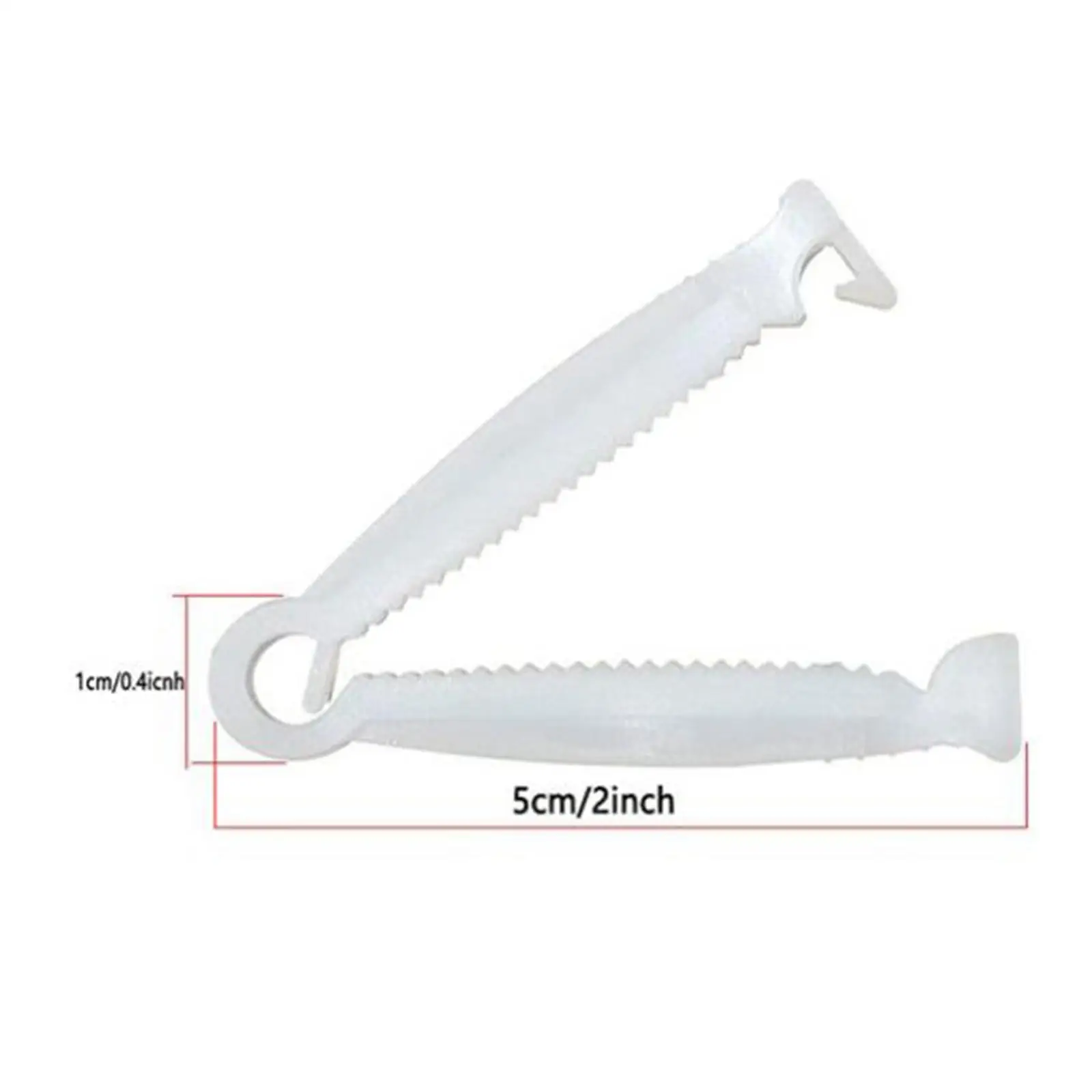 50x 돼지 탯줄 클립 및 포셉 흰색 탯줄 클램프 플라스틱