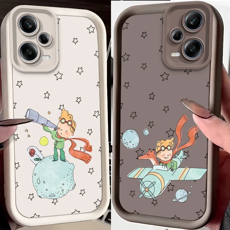 

Le Petit Prince Anime Cute Eye Ladder For Xiaomi Redmi Note 13 12 12C 11 11S 10 10C 10A 9C 9A Pro 5G Cover Phone Case