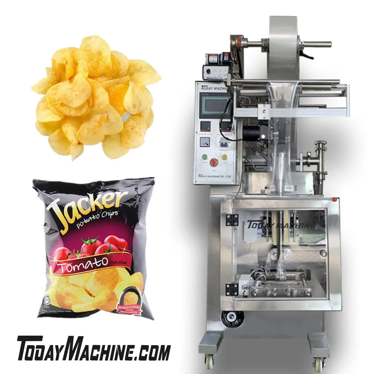 Automatic Vertical Filling Bag Snack Coffee Bean Cereal Dog Food Rice Peanut Granule Dried Fruit Packing Machine