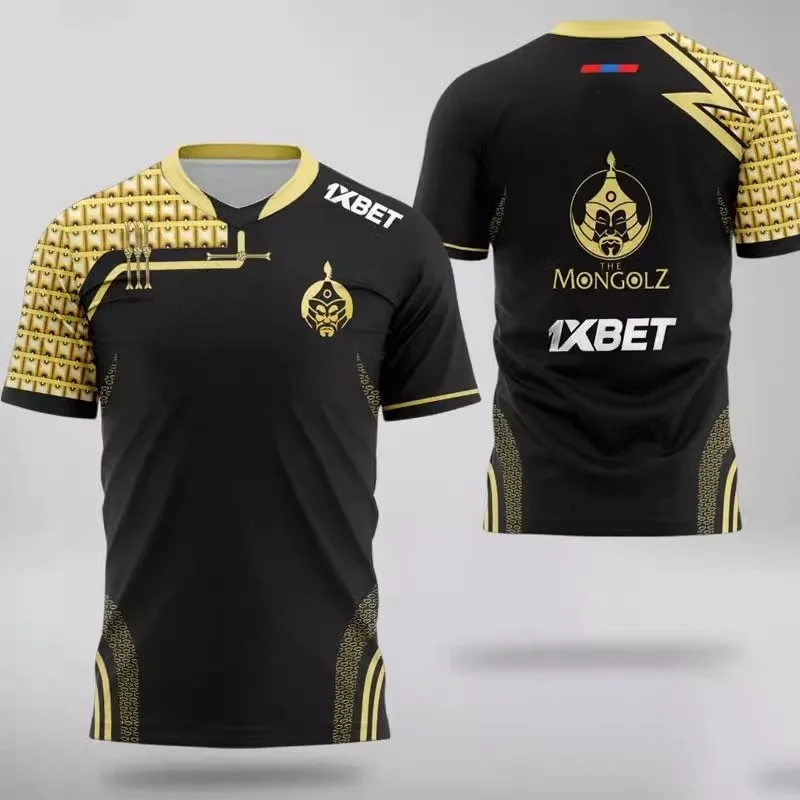 زي فريق المنغولز جيرسي 2025 الجديد CS2 Esports CSGO للتدريب الاحترافي للاعبين للجنسين تي شيرت كبير الحجم لمحبي الألعاب