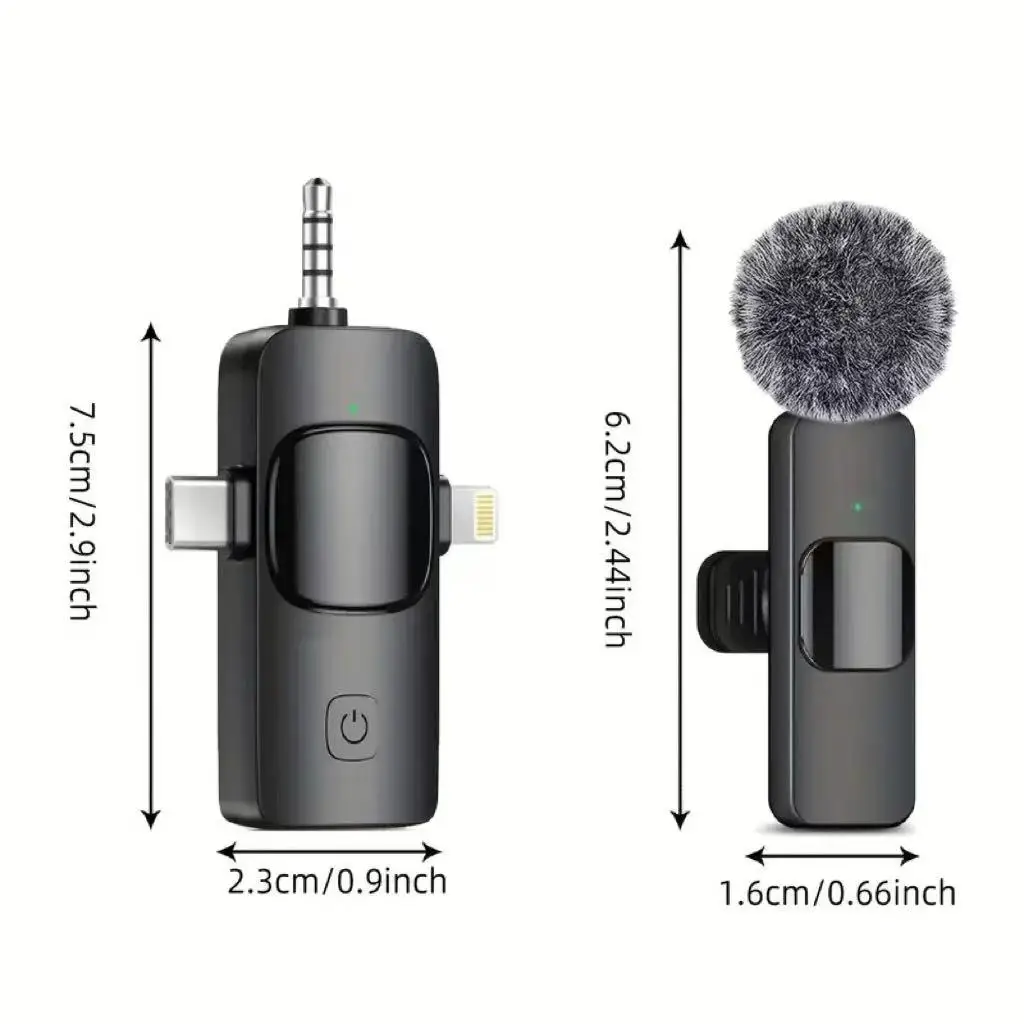 ميكروفون لاسلكي Lavalier ميكروفون البث المباشر معدات تسجيل Lavalier المؤثر الغذاء بث ميكروفون الحد من الضوضاء