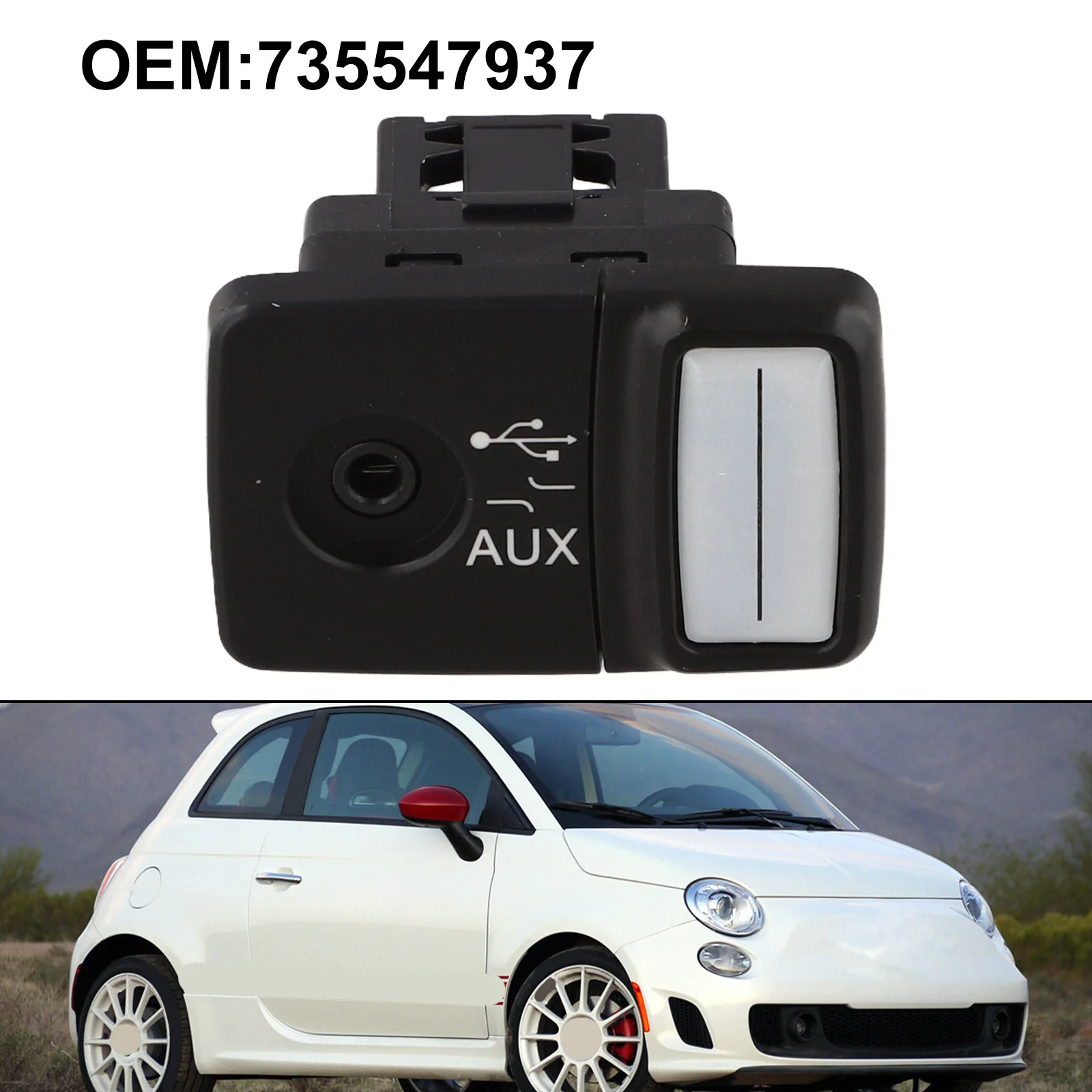 Vehicle Media Upgrade USB Media Player Car Audio Accessory For Fiat Replacement Installation Wear-resistant Design