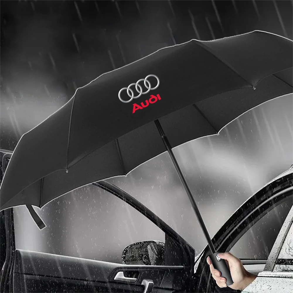 1 stücke Auto Automatische Falten Winddicht Sonnenschirm Regenschirm Für Audi A3 A4 A4L A5 B3 B4 B5 B6 B7 B8 RS3 Quattro c5 C6 C7 C5 C6 C7 – Detail 3