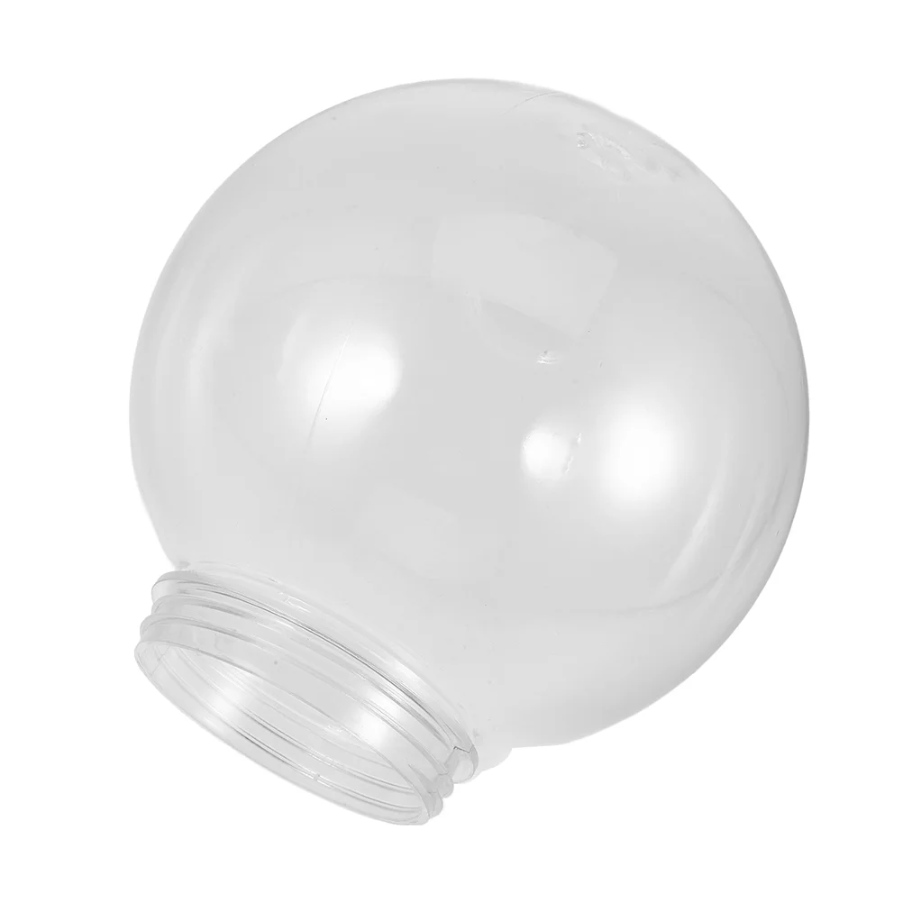 Spherical Street Lamp Shade Outdoor Light Globes Replacement Glass Pendant Clear for Hole Threaded Holder Bulb Acrylic