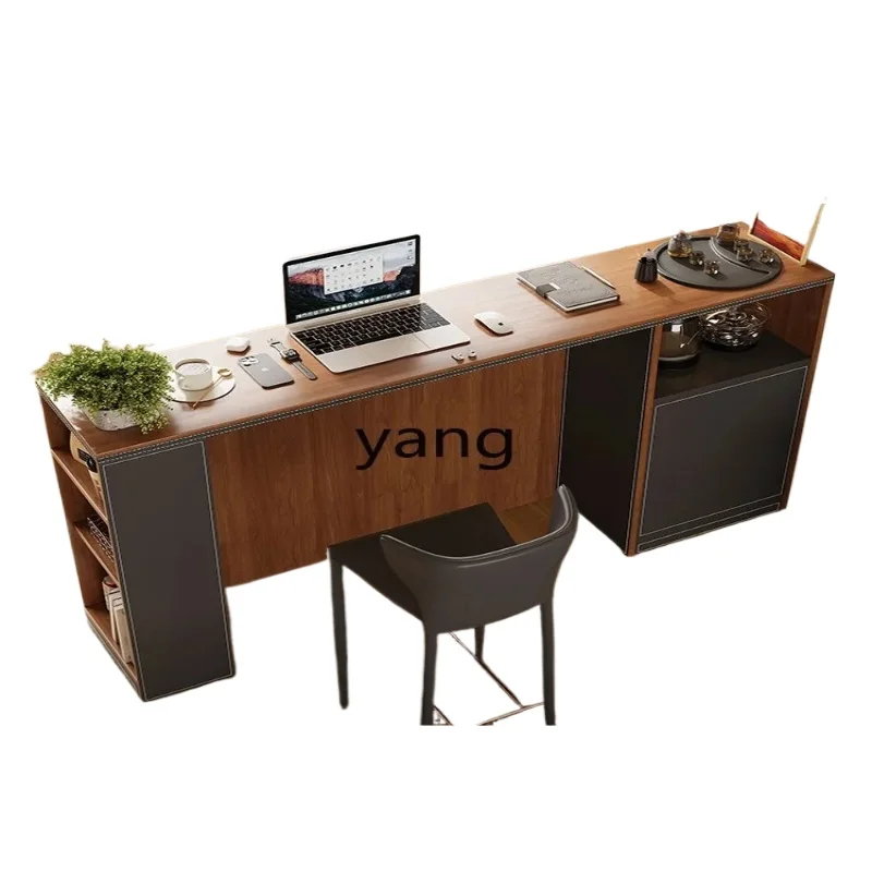 LHH  simple retro style bar counter long table household balcony partition integrated