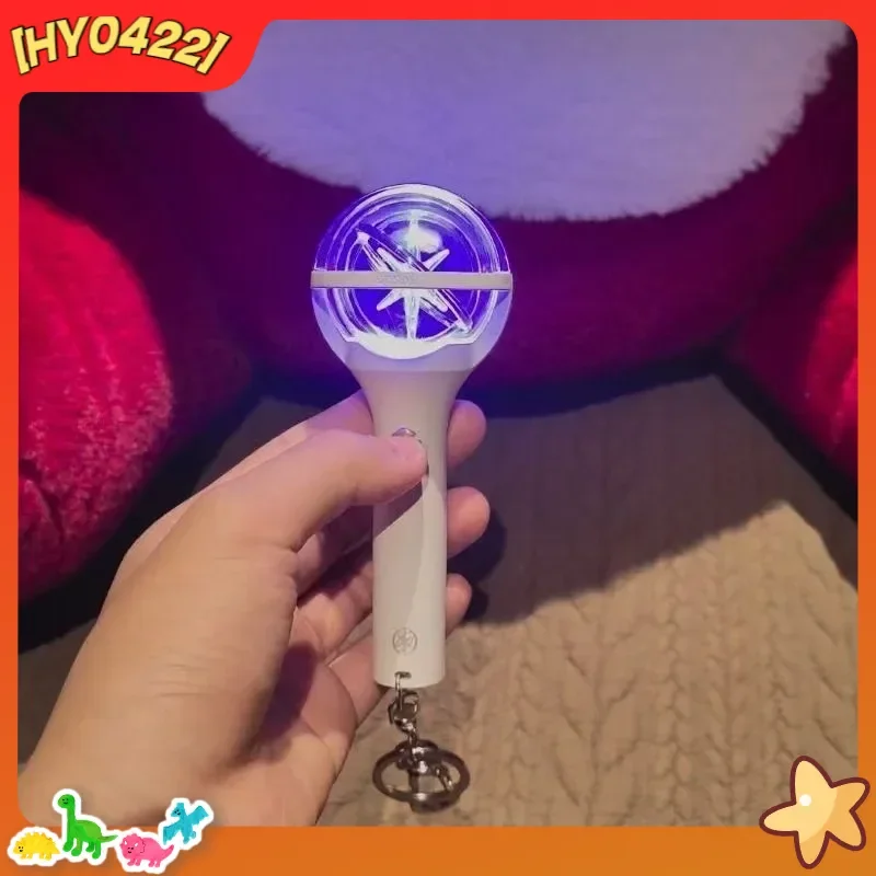 Acrylic Eyekons Cartoon Mini Lightstick Keychain Glowing Hanging Charm Kpop Concert Fan Collection Accessory For Adult Fans