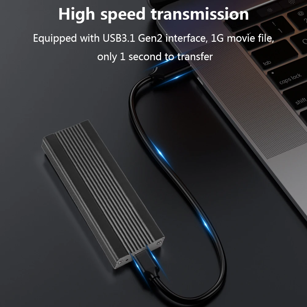 TISHRIC-carcasa M.2 NVMe SATA SSD, carcasa NVME PCIe para M.2 NVMe NGFF SATA SSD, compatible con llaves M, B y M