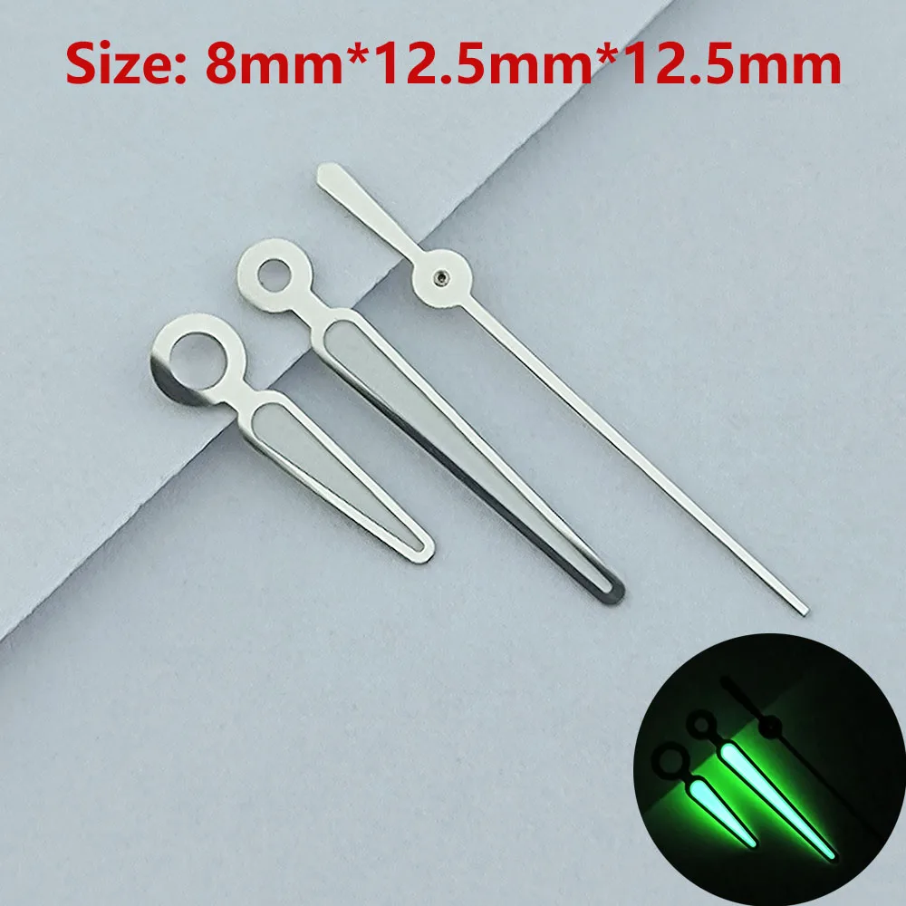 Watch hands N H35/N H36 hands Green luminous second hand watch accessories Repair tools watch pointer silvery/gold hands