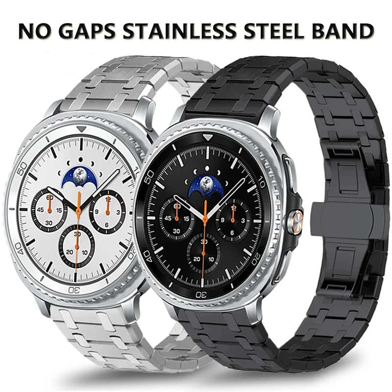 

Luxury Stianless Steel Band For Samsung Galaxy 8 40/44mm 8Classic No Gaps Link Bracelet For GALAXY Ultra 7 47mm Quick Fit Strap