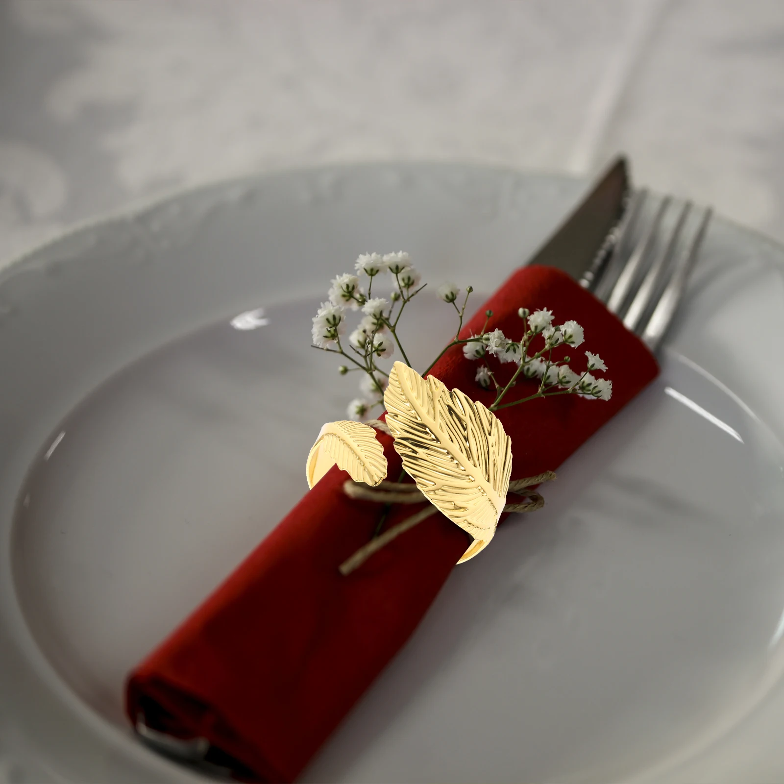 

2Pcs Metal Napkin Ring Sturdy Lightweight Napkin Holder Ideal for Dining Table Decor Weddings Festivals Gatherings