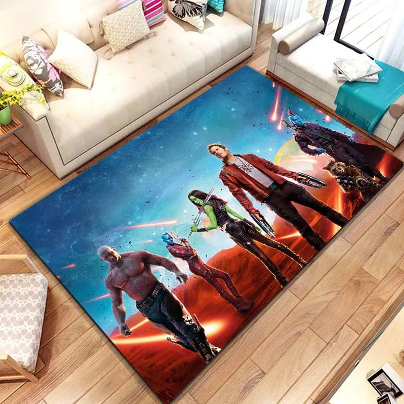 Guardians of The Galaxy Carpet Rug for Living Room Bedroom Kids Room Bedside Mat Groot Cute Fashion Floor Mat Area Rug Door Mat