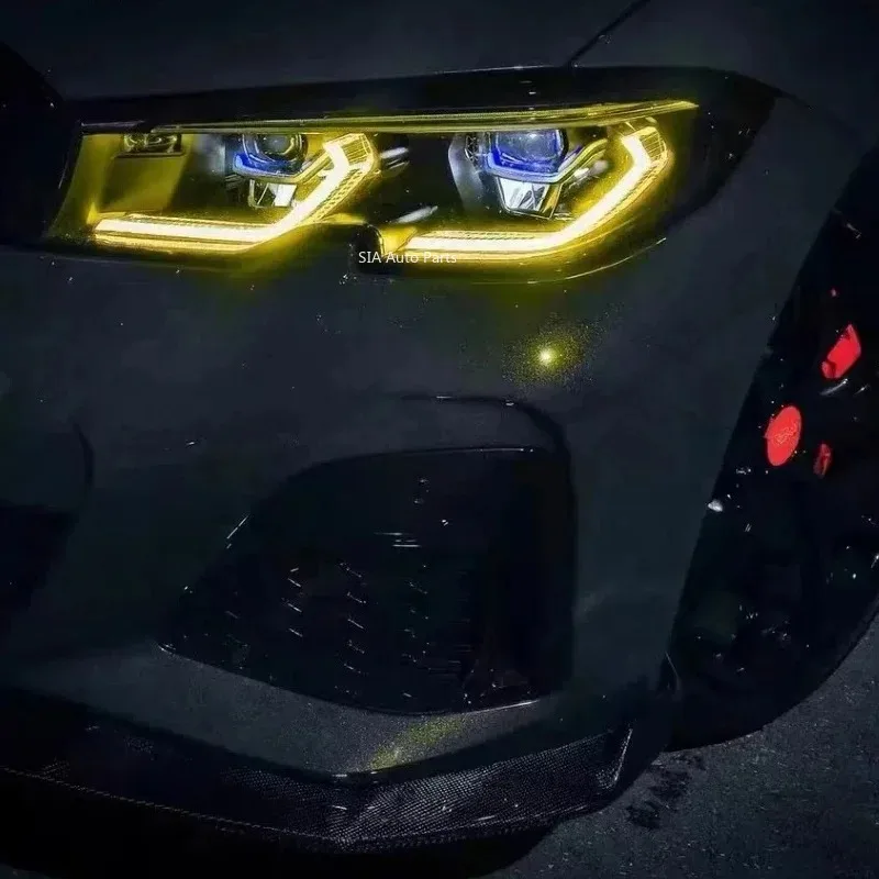 

Новые желтые дневные ходовые огни DRL чипы для BMW 3 серии 2019 2020 2021 2022 Angel Eyes Laser DRL LED Boards G20 G21 GTS
